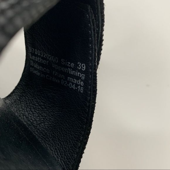 🚫🚫🚫🚫🚫Dansko Jessie Black Lizard Leather Double Banded Sandal size 39 - Picture 6 of 8